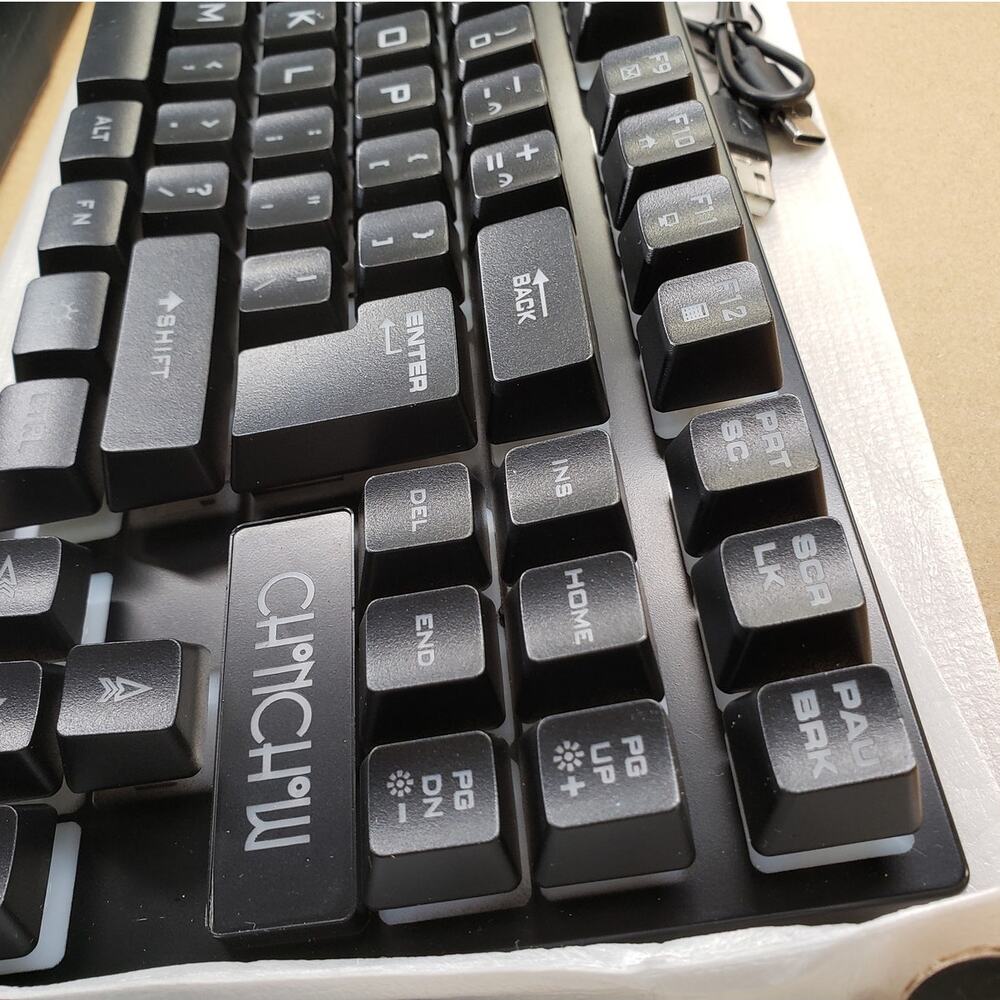 Wireless LED Keyboard, Rechargeable 87 Key RGB LED Backlit Wireless Keyboard - Picture 6 of 8
